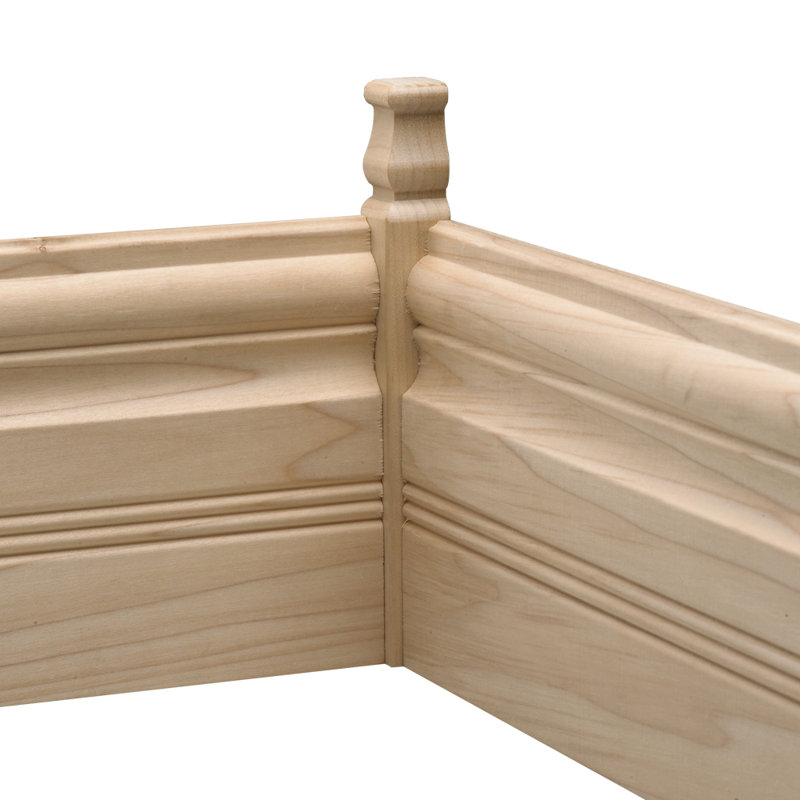 Ornamental Mouldings Hardwood Inside Base Connector Floor Moulding 6.75